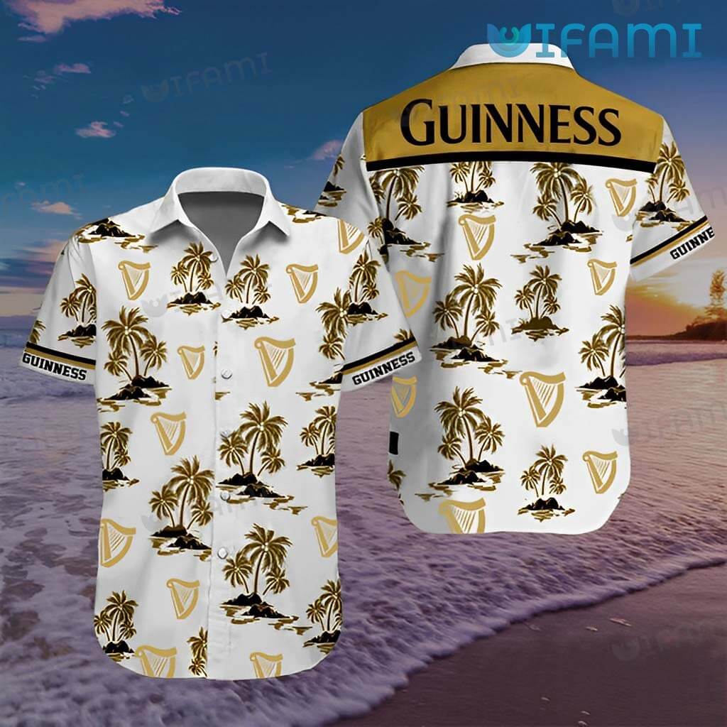 Guinness Hawaiian Shirt Palm Tree Guinness Beer Gift