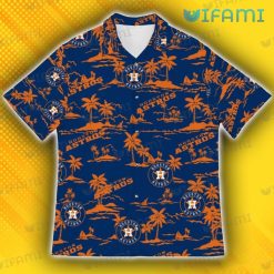Houston Astros Hawaiian Shirt Island Coconut Tree Unique Astro Present Front