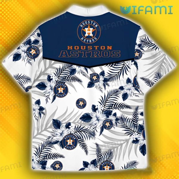 Houston Astros Hawaiian Shirt Palm Leaf Hibiscus Flower Astros Gift