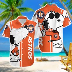 Houston Astros Hawaiian Shirt Snoopy Kissing Logo Astros Gift