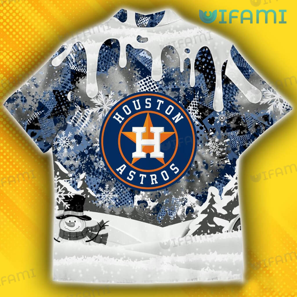 Houston Astros Hawaiian Shirt Snoopy Snowflakes In The Winter Astros Gift