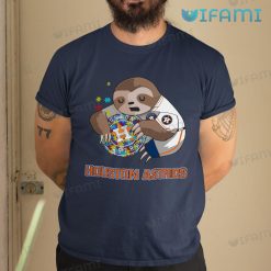 Houston Astros T Shirt Autism Sloth Astros Gift