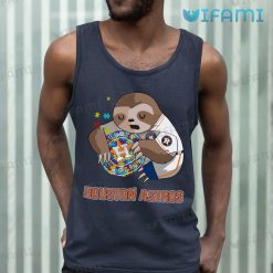Houston Astros T Shirt Autism Sloth Astros Tank Top Gift