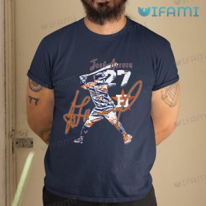 Houston Astros T-Shirt Jose Altuve 27 Signature Astros Gift