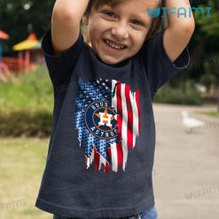 Houston Astros T Shirt USA Flag Astros Kid Tshirt Gift