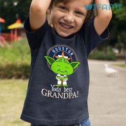 Houston Astros T Shirt Yoda Best Grandpa Astros Kid Tshirt Gift