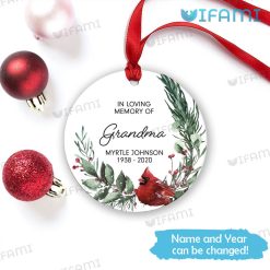 In Loving Memory Of Grandma Ornament Custom Name Year Memorial Gift