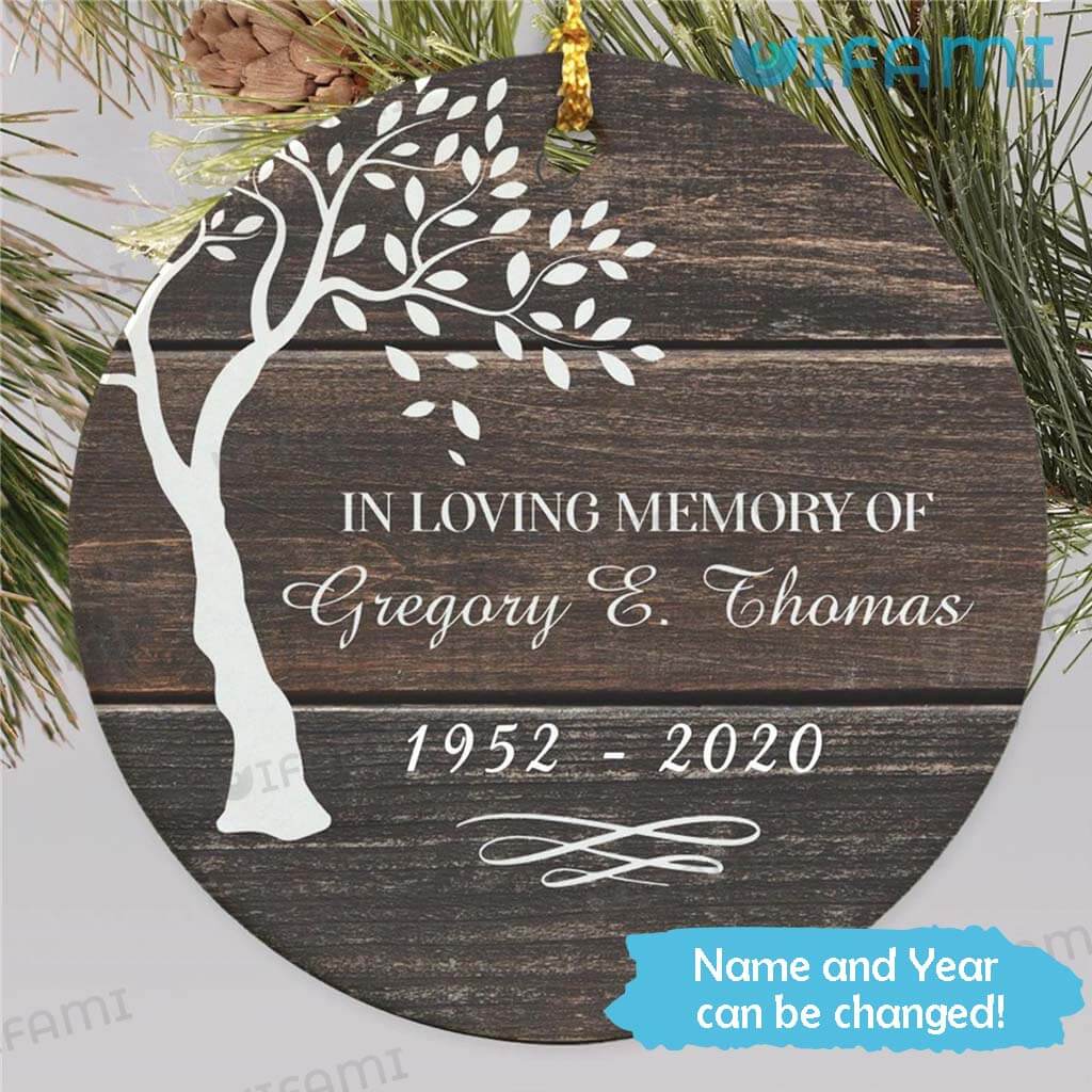 In Loving Memory Ornament Custom Name Year Memorial Gift