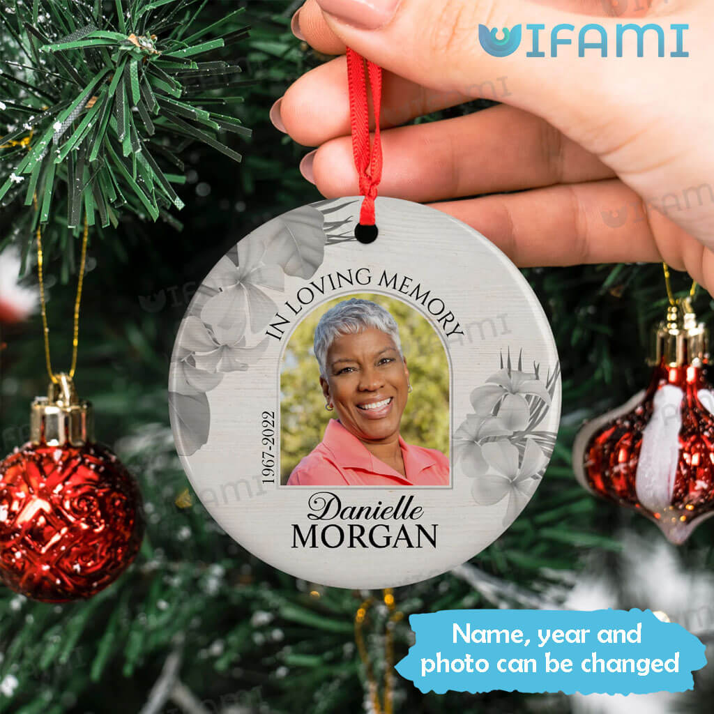 In Loving Memory Ornament With Picture Custom Memorial Gift