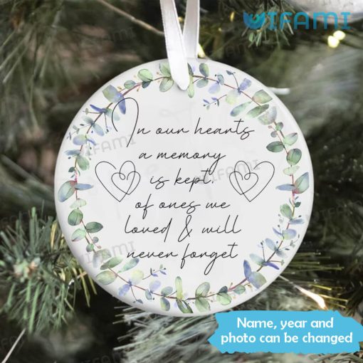 In Memory Ornament In Our Hearts A Memory Is Kept In Loving Memory Gift