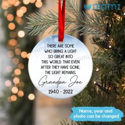 Memorial Photo Ornament In Loving Memory Forever And Always Personalized Memorial Present