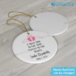 Miscarriage Ornament Custom Name Date A Short Time In Our Arms Forever In Our Hearts Memorial Present