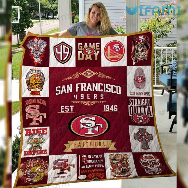 Niners Blanket Multi Designs San Francisco 49ers Gift