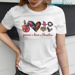 Peace Love Astros Texans Rockets Dynamo Houston Astros Gift