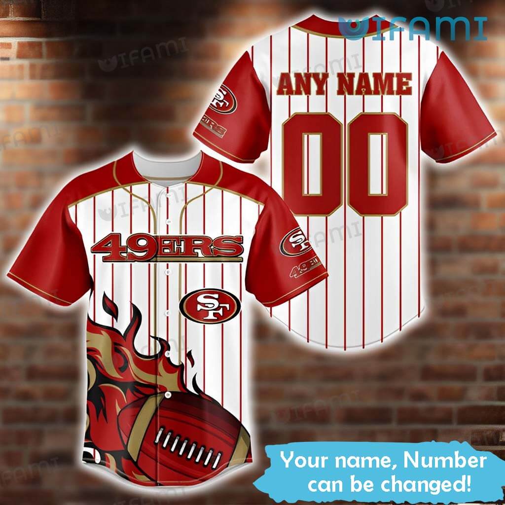 Score A Touchdown With Our Personalized 49Ers Baseball Jersey Gift