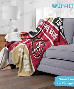 Personalized 49ers Blanket No 1 Fan San Francisco 49ers Present