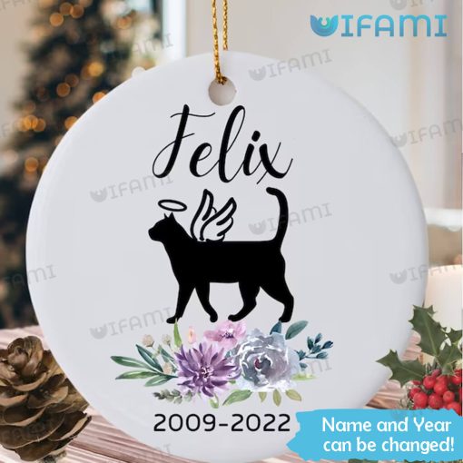 Personalized Cat Memorial Christmas Ornament Cat Memorial Gift