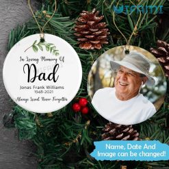 Personalized In Loving Memory Dad Ornament Memorial Gift For Loss Of Father