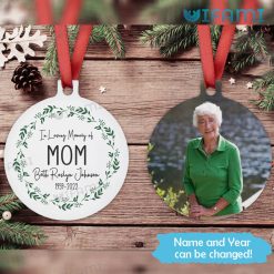 Personalized In Loving Memory Of Mom Ornament In Remembrance Gift