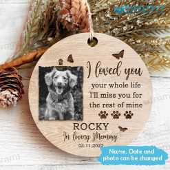 Personalized In Loving Memory Pet Ornament I Loved You Pet Loss Present