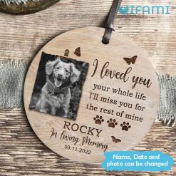 Personalized In Loving Memory Pet Ornament I Loved You Pet Loss Xmas Gift