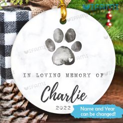 Forever Loved Pet Memorial Ornament Custom Pet Sympathy Gift