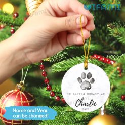 Personalized In Loving Memory Pet Ornament Pet Loss Present