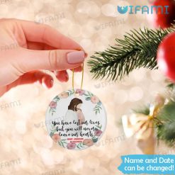 Personalized Infant Loss Christmas Ornament Never Leave Our Hearts Remembrance Present Xmas