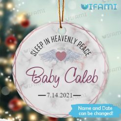 Personalized Infant Loss Ornament Sleep In Heavenly Peace In Sympathy Gift