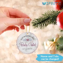 Personalized Infant Loss Ornament Sleep In Heavenly Peace In Sympathy Present Xmas