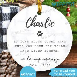 Personalized Pet Ornament In Loving Memory Pet Sympathy Gift