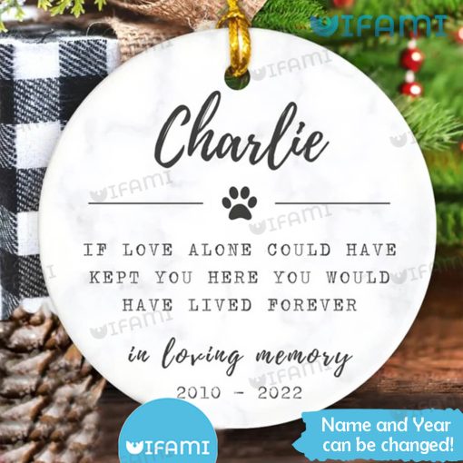 Personalized Pet Ornament In Loving Memory Pet Sympathy Gift