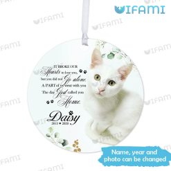 Personalized Pet Ornament It Broke Our Hearts To Lose You Pet Memorial Gift