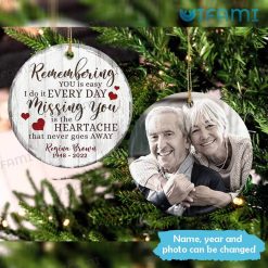 Personalized Remembrance Ornament Missing You Is The Heartache Remembrance Gift For Loss