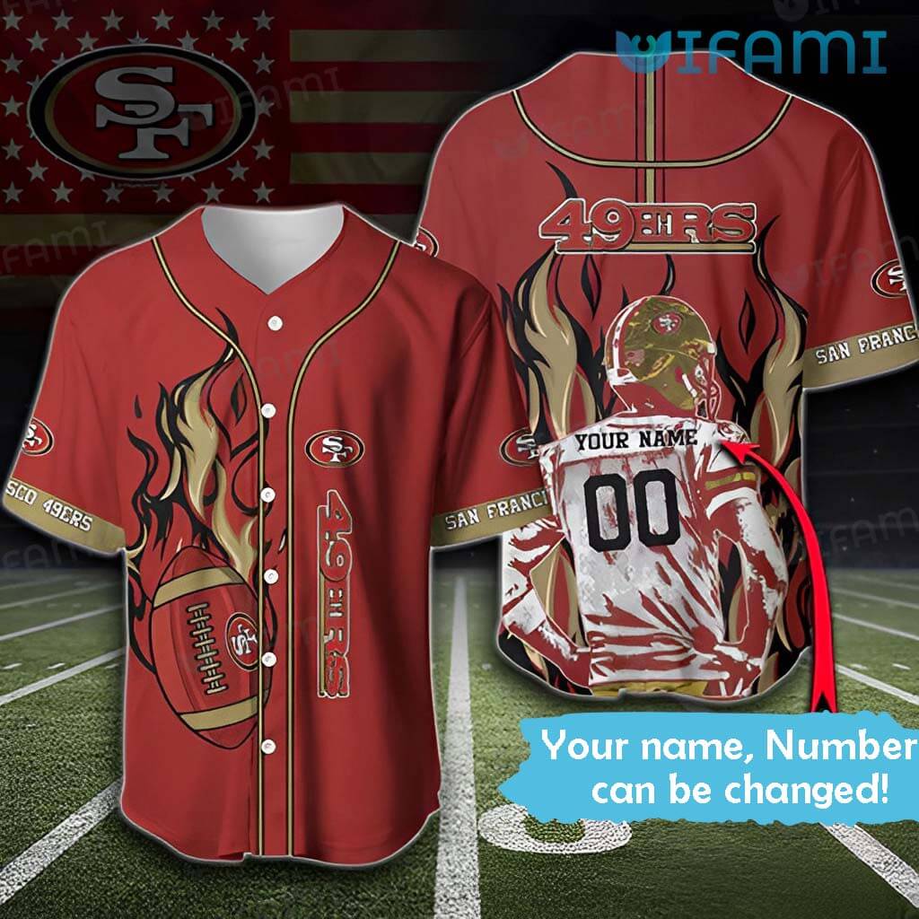 Perfect Personalized 49ers Baseball Jersey San Francisco 49ers Gift