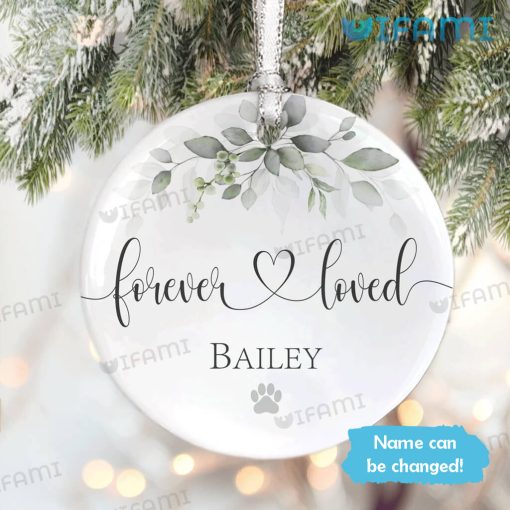 Pet Memorial Christmas Ornament Custom Name Pet Bereavement Gift