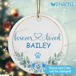 Pet Memorial Ornament Forever Loved Personalized Pet Loss Gift