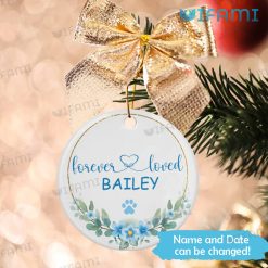 Pet Memorial Ornament Forever Loved Personalized Pet Loss Present