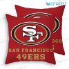 Red 49ers Pillow Logo San Francisco 49ers Gift