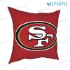 Red 49ers Throw Pillow Logo San Francisco 49ers Gift