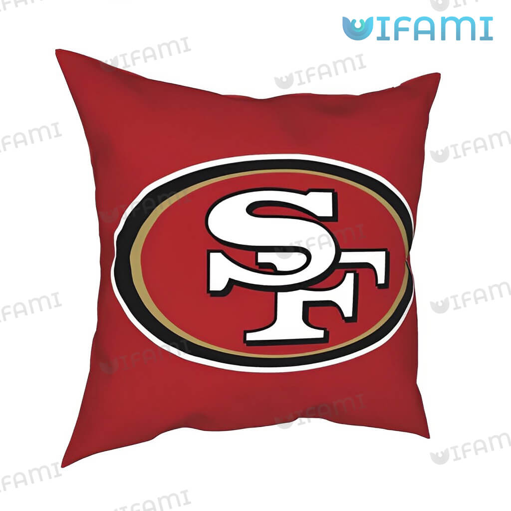 Perfect Red 49ers Throw Pillow Logo San Francisco 49ers Gift