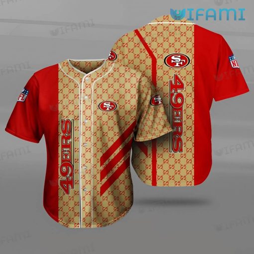 San Francisco 49ers Baseball Jersey Gucci Pattern 49ers Gift