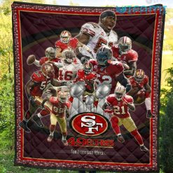 San Francisco 49ers Blanket Players 49ers Present For Fan