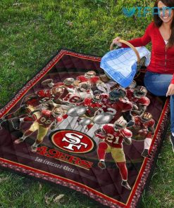 San Francisco 49ers Blanket Players 49ers Present Real
