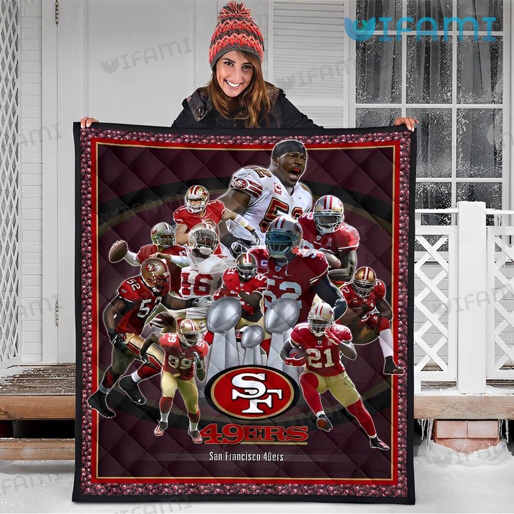 San Francisco 49ers Blanket Players 49ers Gift