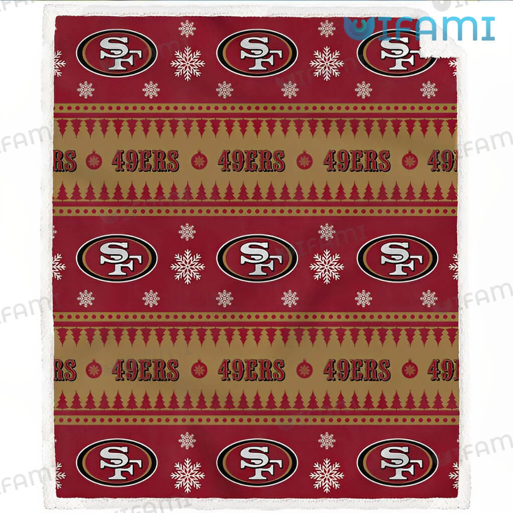 Stay Cozy And Show Your Team Spirit With Our 49Ers Snowflake Blanket