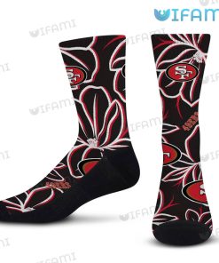 San Francisco 49ers Socks Floral 49ers Gift
