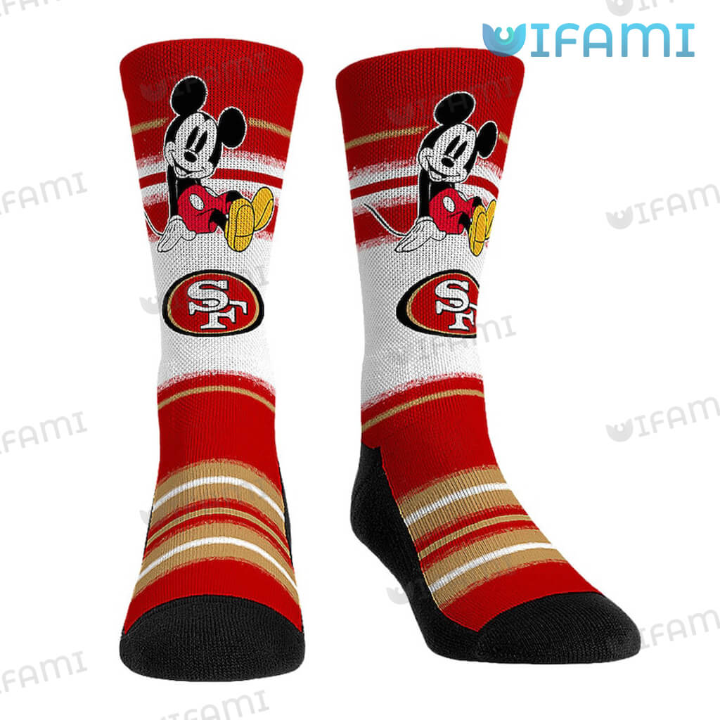 Cute San Francisco 49ers Mickey Mouse Socks 49ers Gift