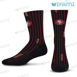 San Francisco 49ers Socks Red Stripe Pattern 49ers Gift