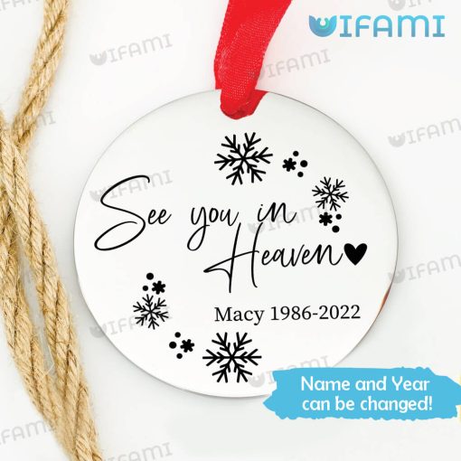 See You In Heaven Ornament Customized Memorial Gift